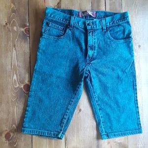 Blue green Levi's shorts